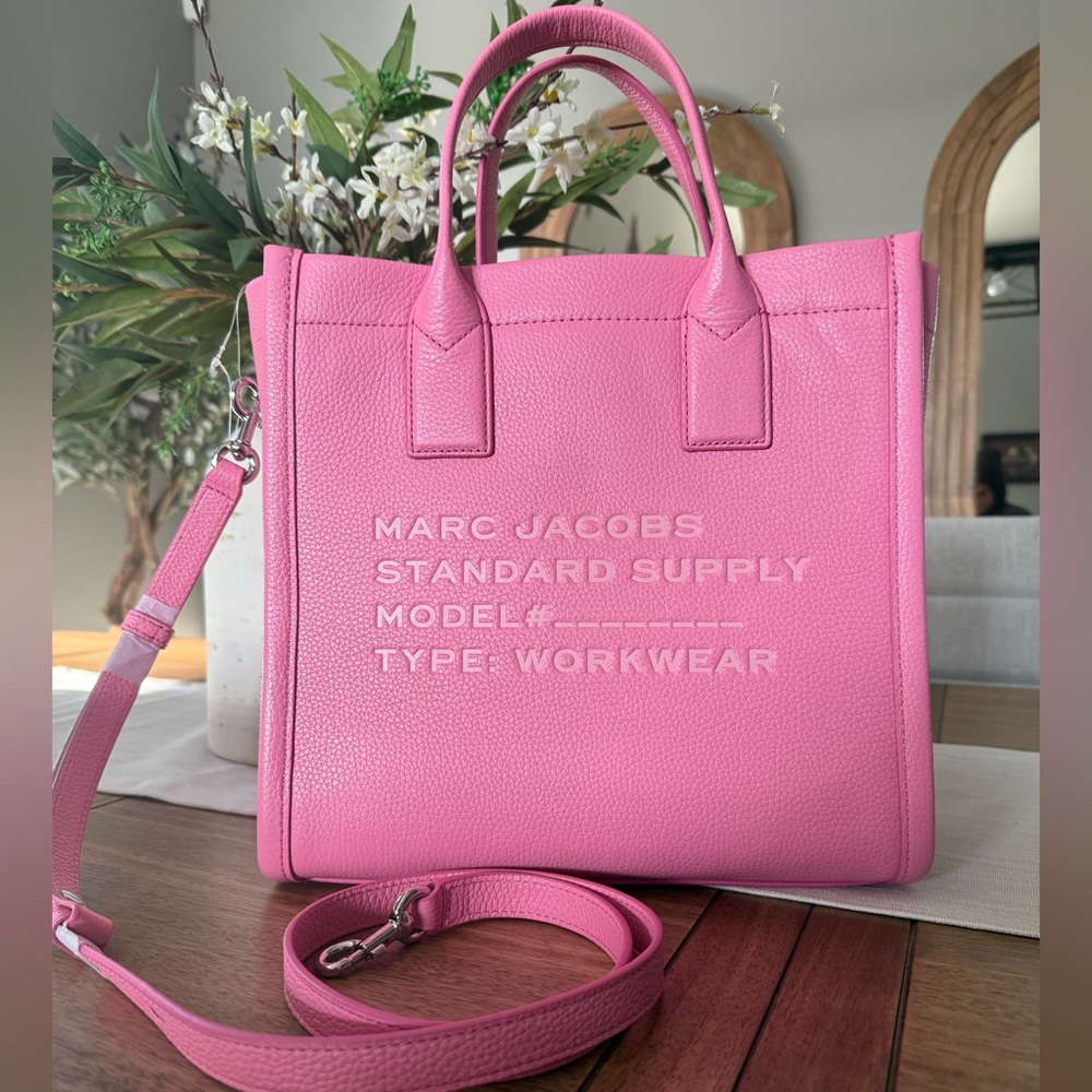 New Marc Jacobs medium leather Pink Tote Bag